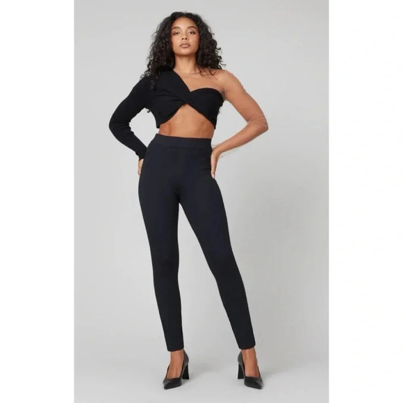 SPANX Black The Perfect Pant Ankle Backseam Skinny Size Small - Picture 1 of 10